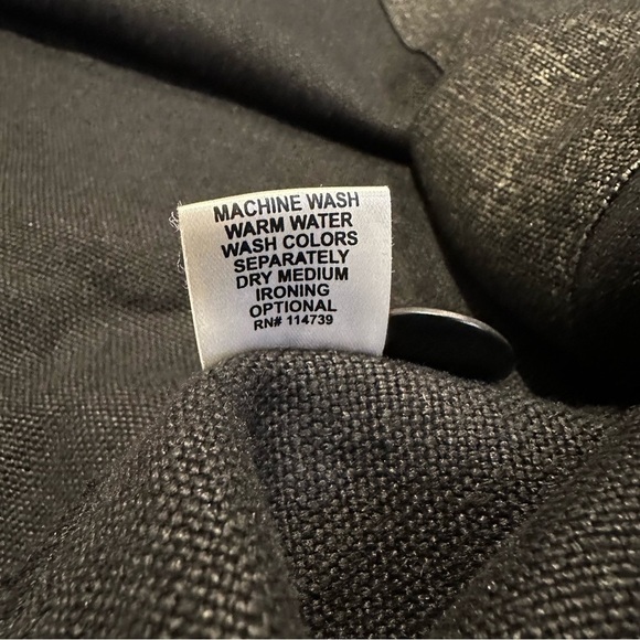 NWOT FLAX 100% linen long sleeve duster jacket grey-black boho classic oversized - Picture 14 of 16